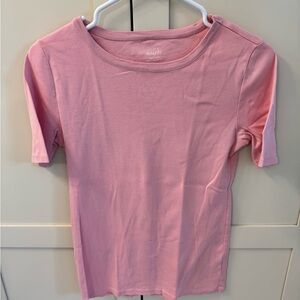 J. Crew Pink Short Sleeve Crewneck Tee